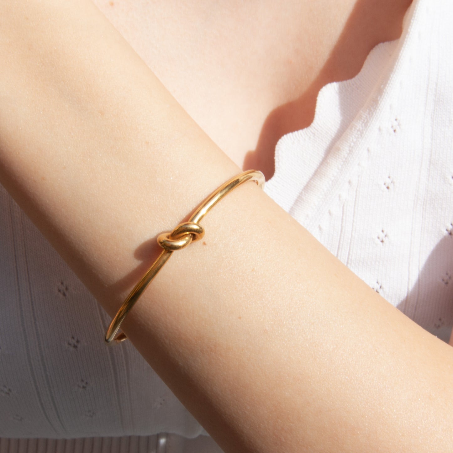 Armreif "Knoten" Edelstahl