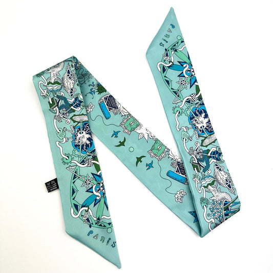 Petit Drapeau Design Nr.37:  Leucate Blau