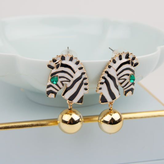 Ohrringe "Zebra"